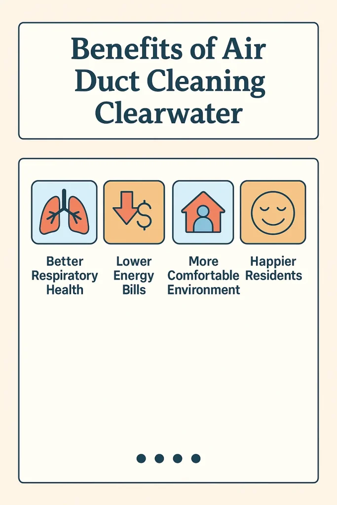 benefits of air duct cleaning clearwater