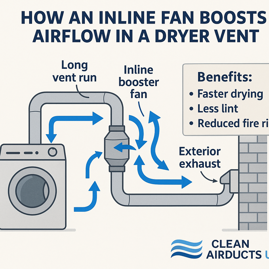 Inline Fan Installation for Dryer Vents in Tampa