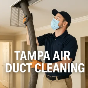 technician in tampa air duct cleaning